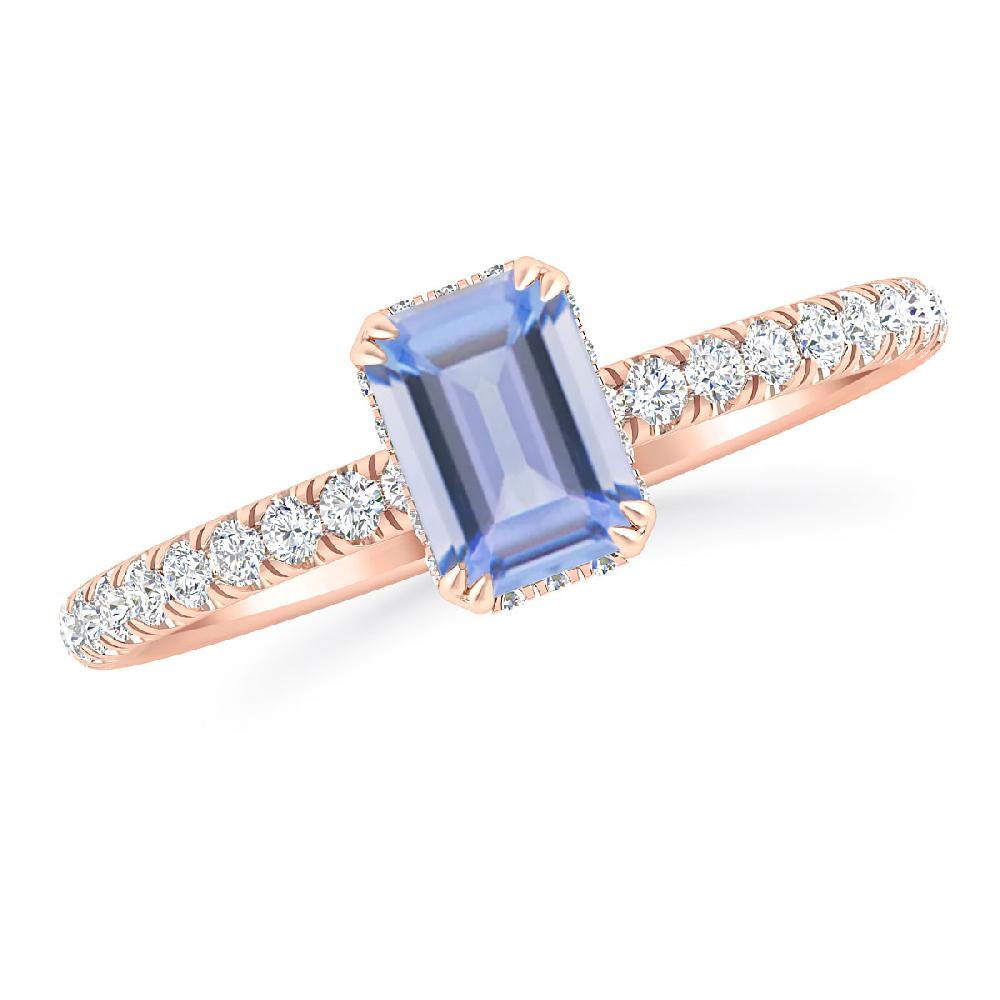 Rose Gold - Tanzanite