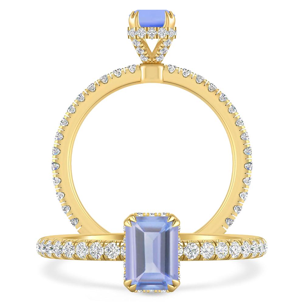 Yellow Gold - Tanzanite