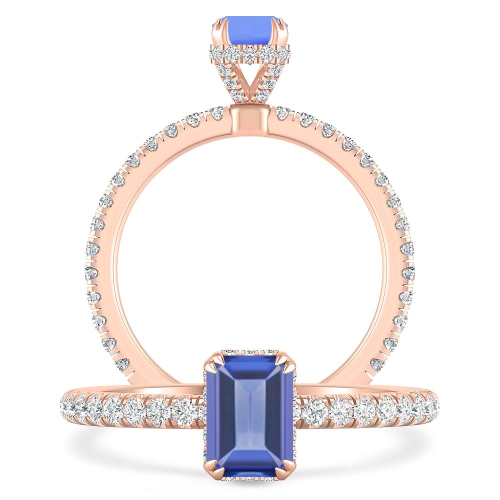 Rose Gold - Tanzanite