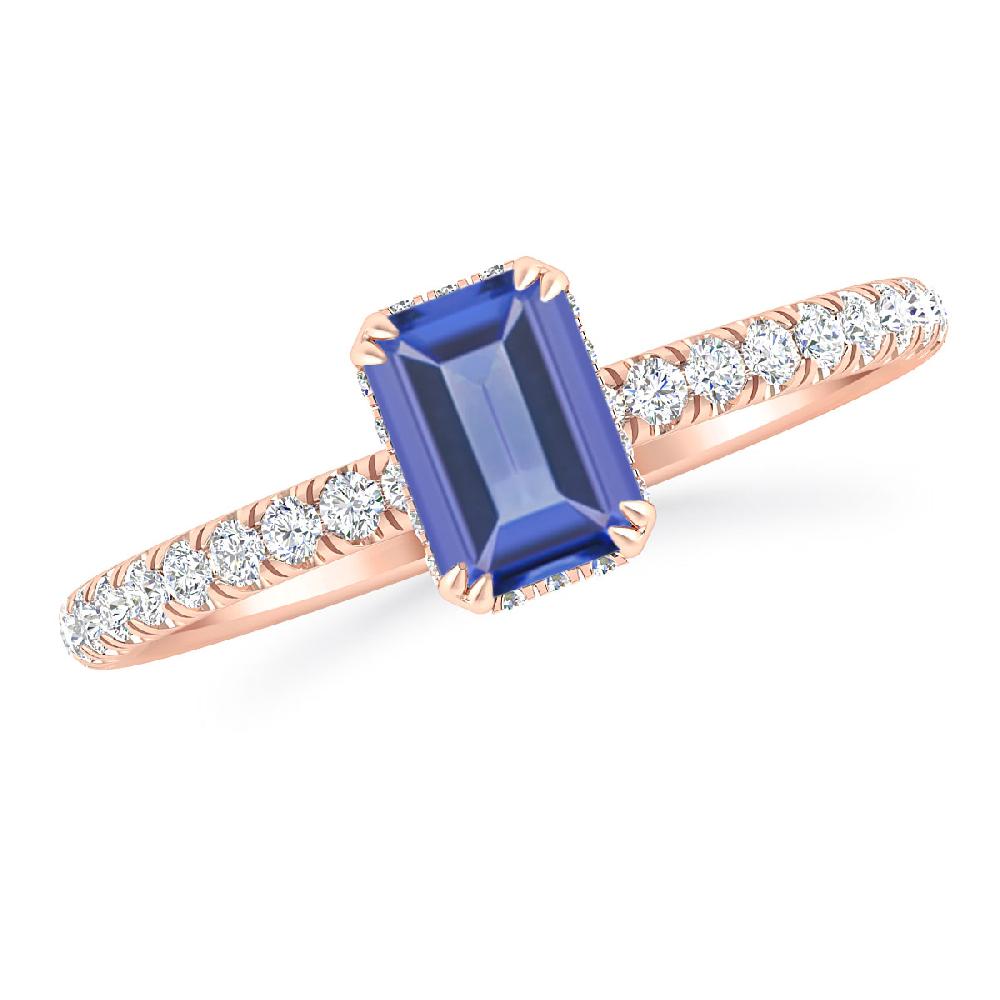 Rose Gold - Tanzanite