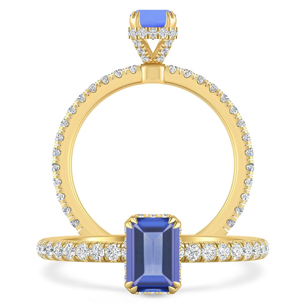 Yellow Gold - Tanzanite