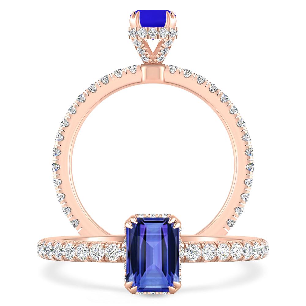 Rose Gold - Tanzanite