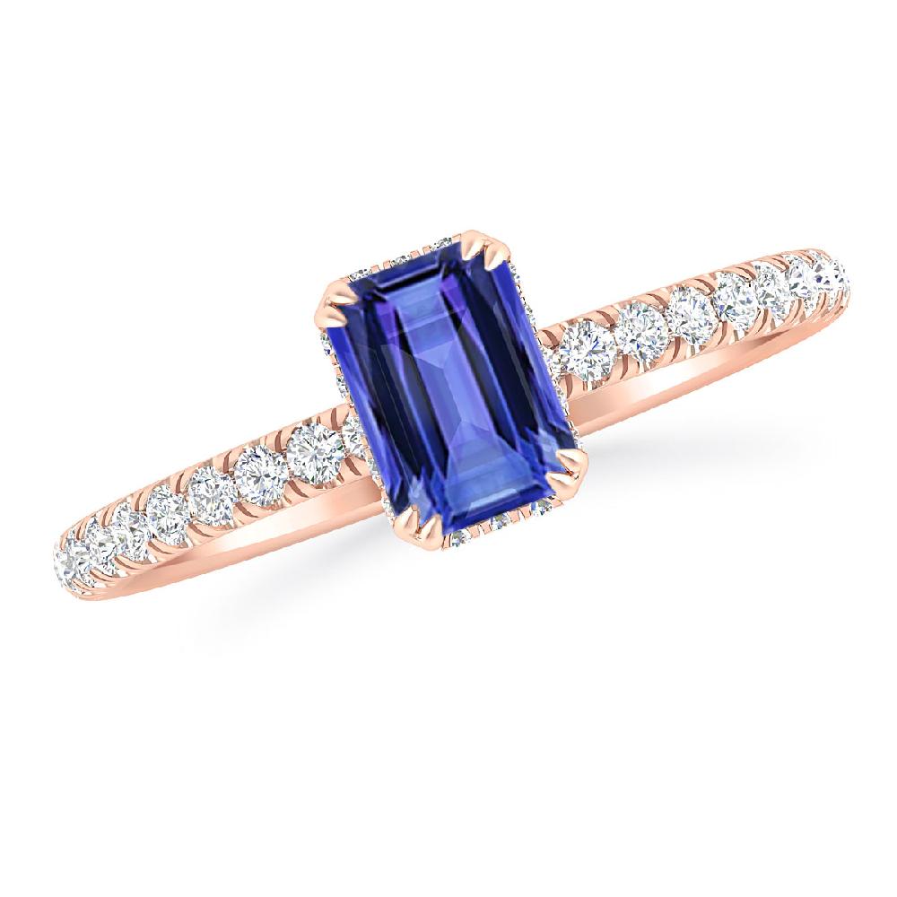 Rose Gold - Tanzanite