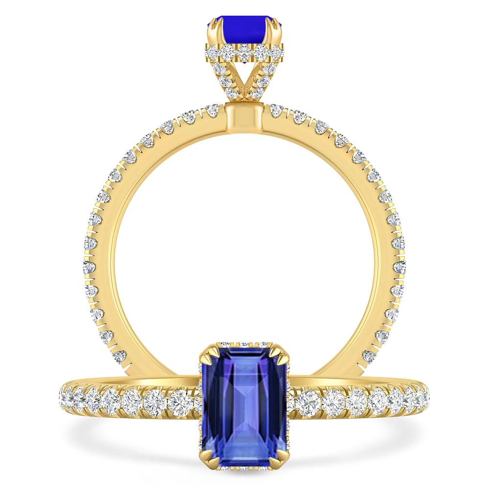 Yellow Gold - Tanzanite