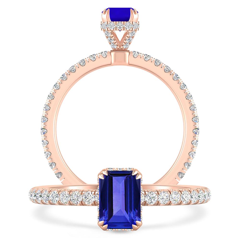 Rose Gold - Tanzanite