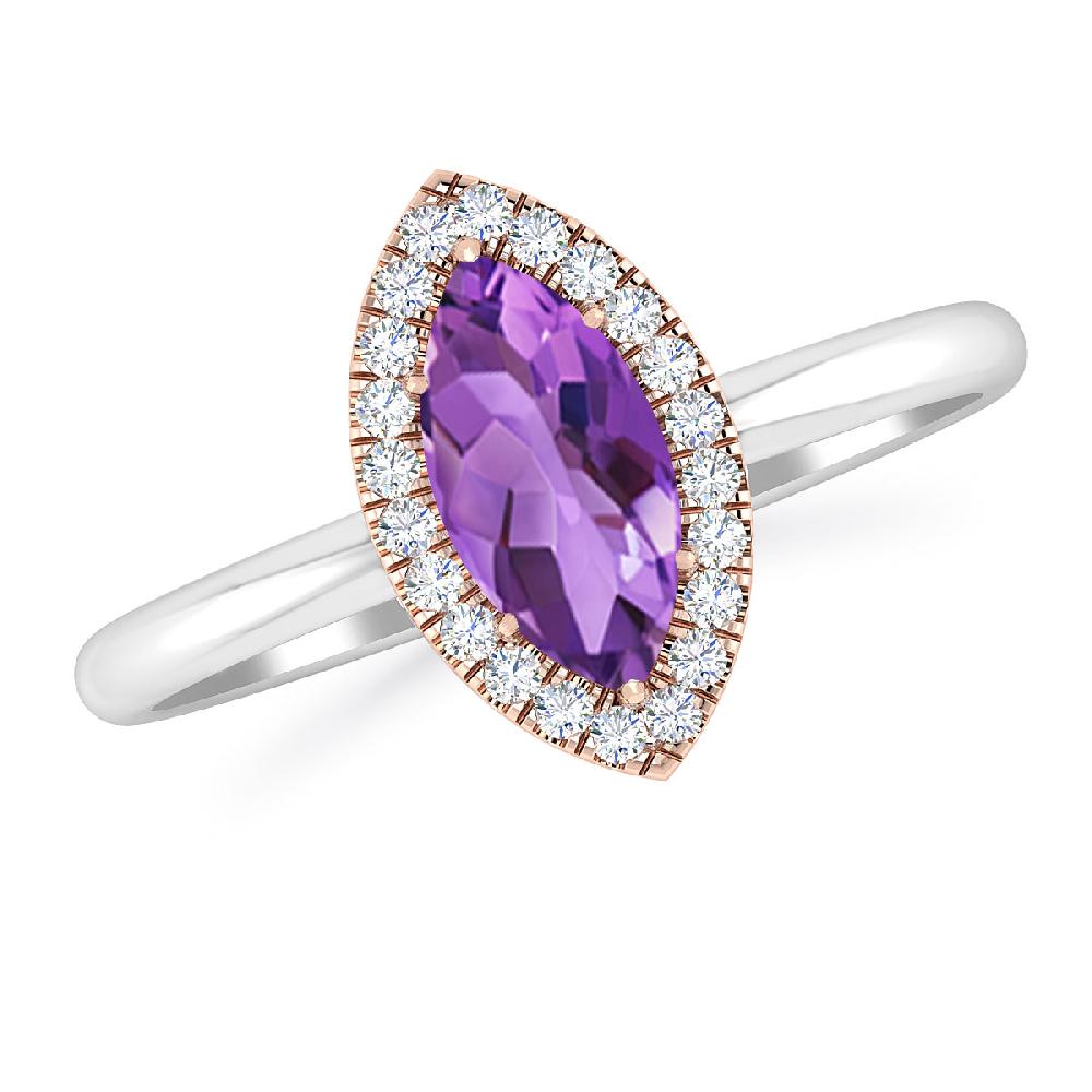 White Gold - Amethyst