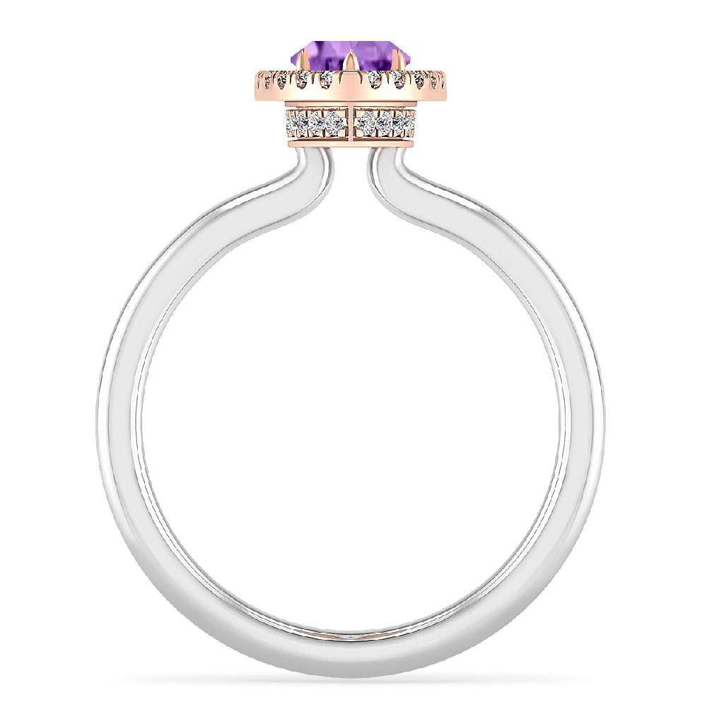 White Gold - Amethyst