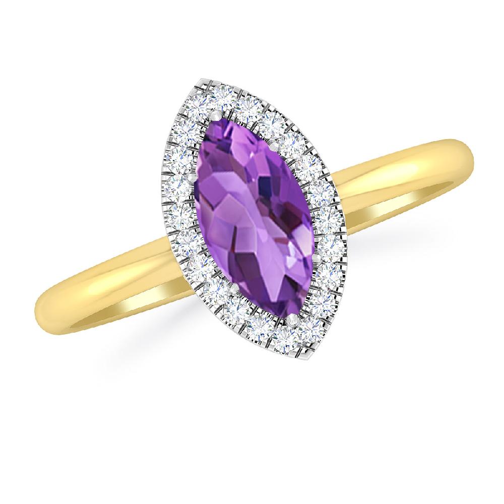 Yellow Gold - Amethyst