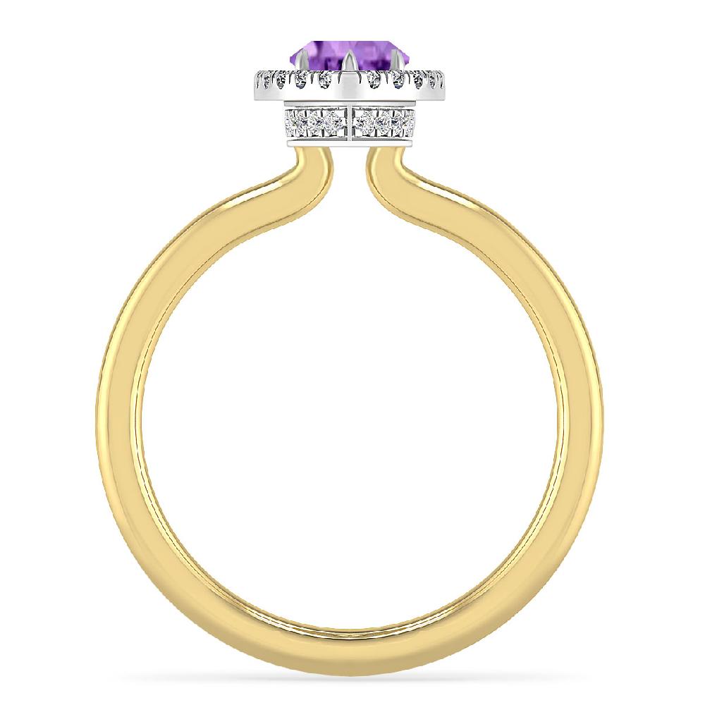 Yellow Gold - Amethyst