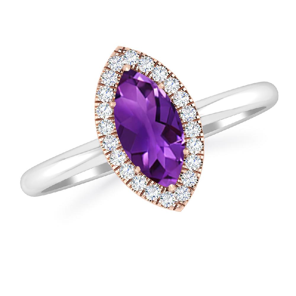 White Gold - Amethyst