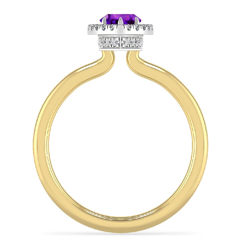 Yellow Gold - Amethyst