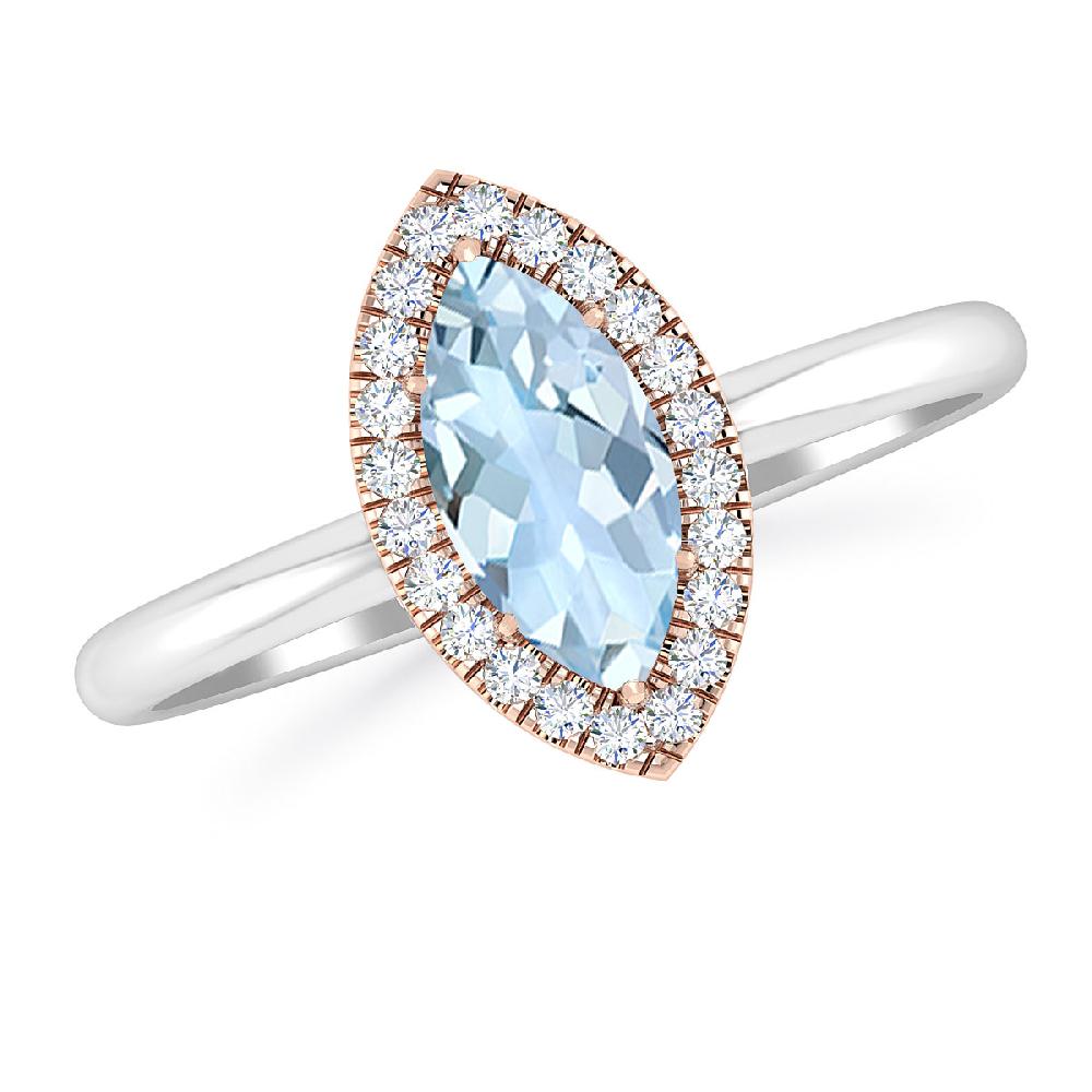 White Gold - Aquamarine