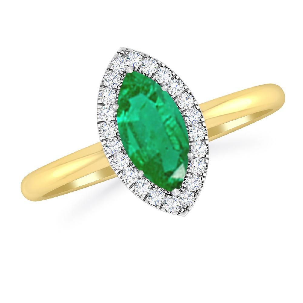 Yellow Gold - Emerald