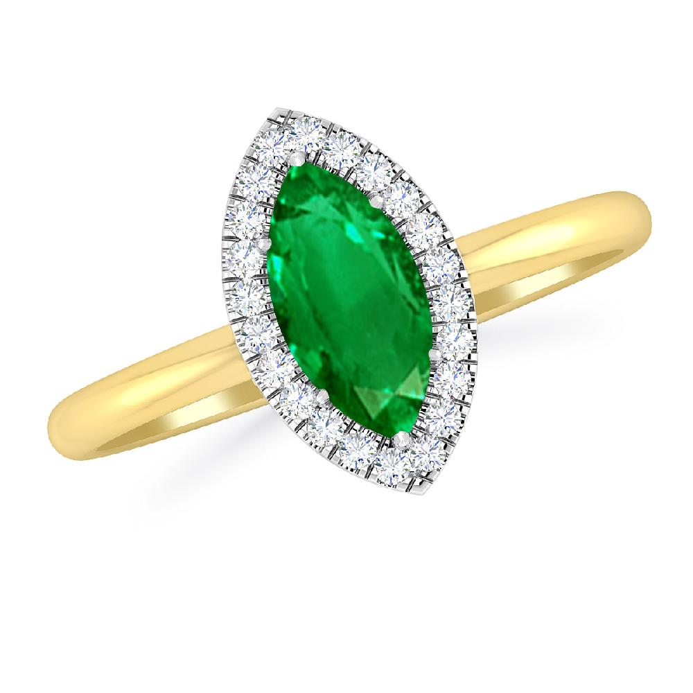 Yellow Gold - Emerald