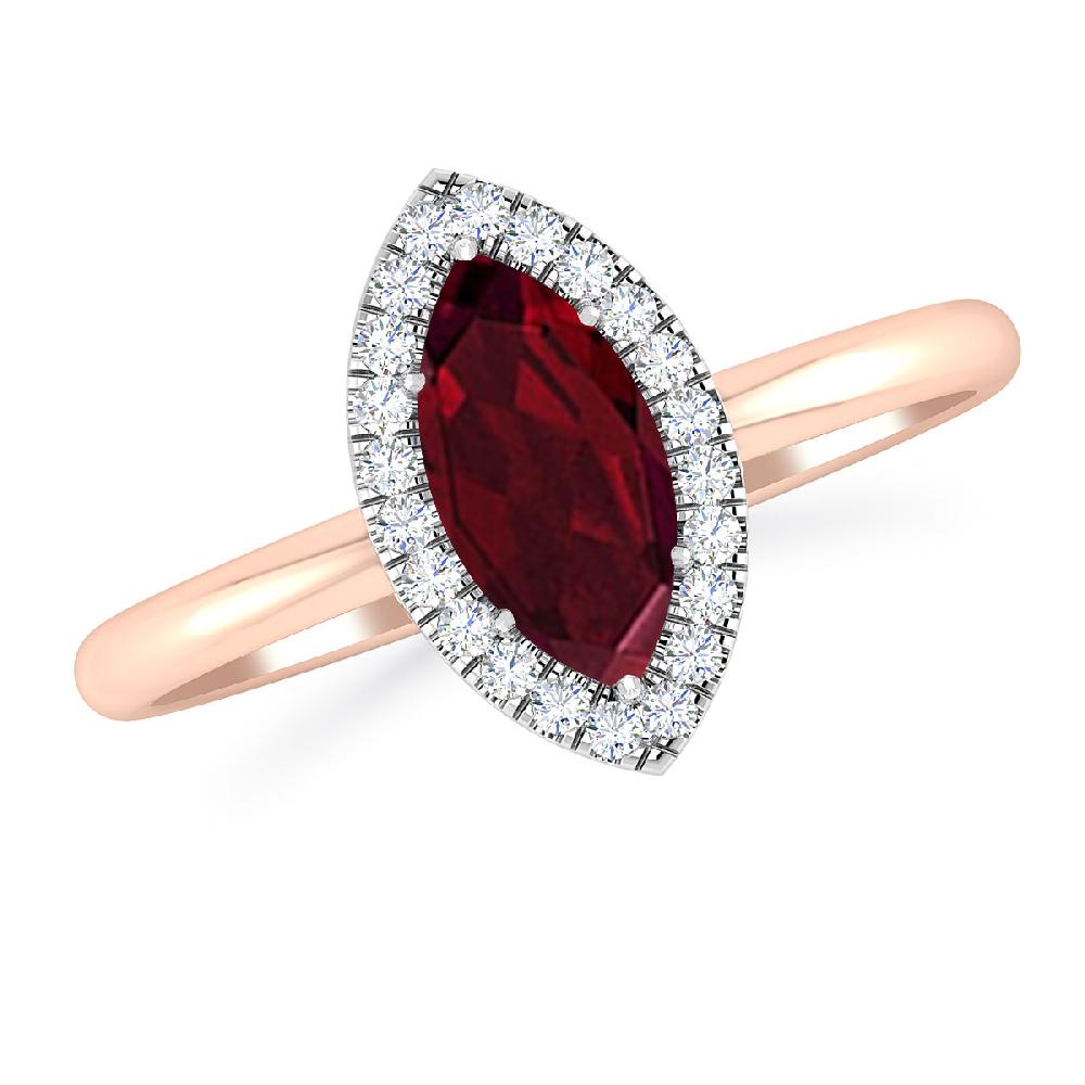 Rose Gold - Garnet