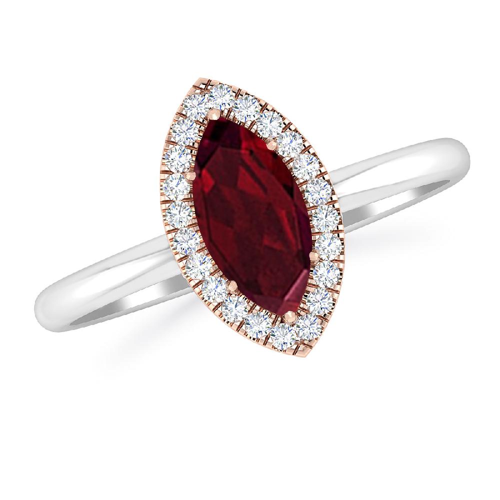 White Gold - Garnet