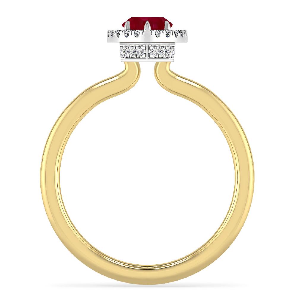 Yellow Gold - Garnet