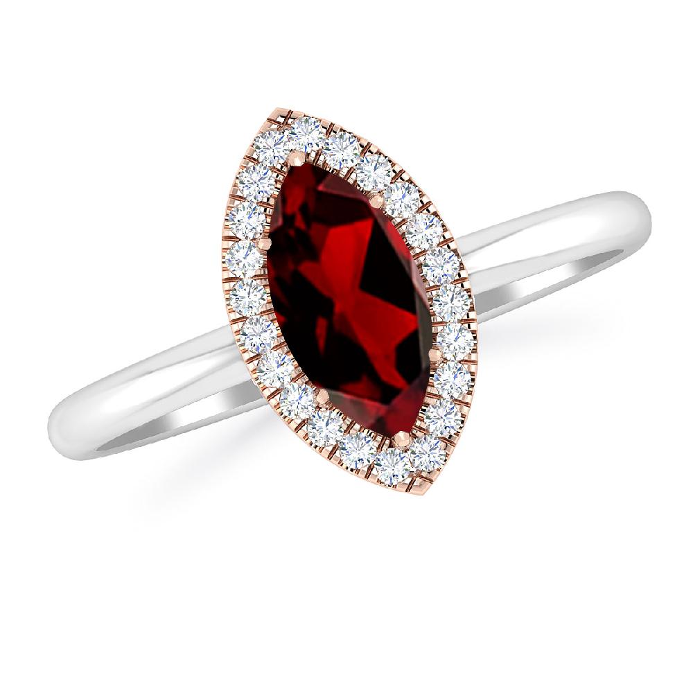 White Gold - Garnet