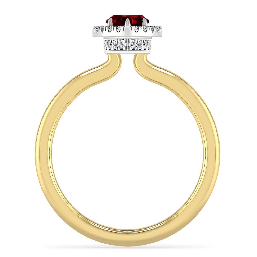 Yellow Gold - Garnet