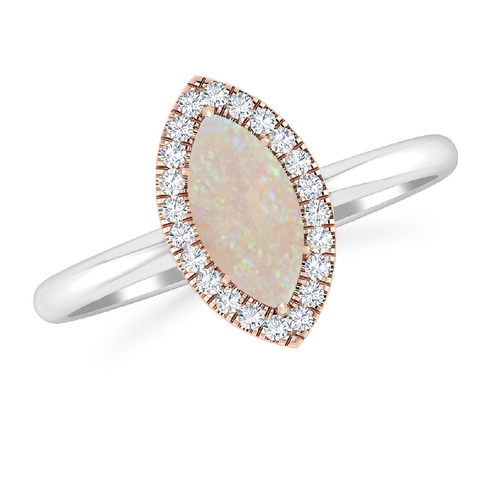 White Gold - Opal