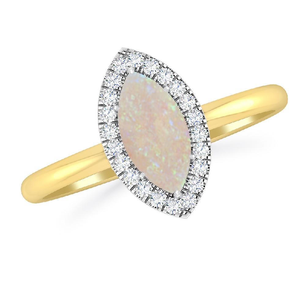 Yellow Gold - Opal