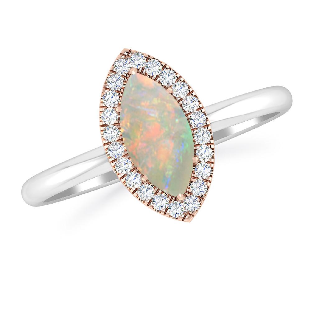 White Gold - Opal