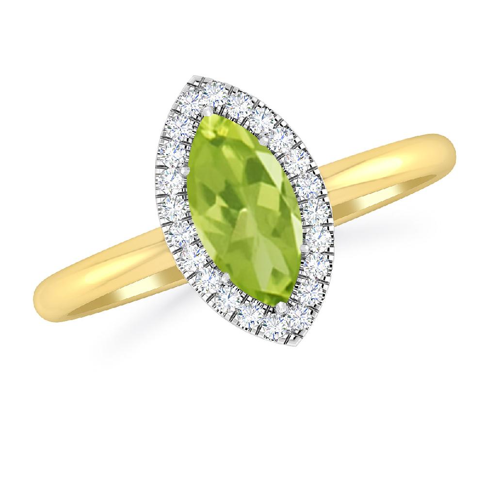 Yellow Gold - Peridot