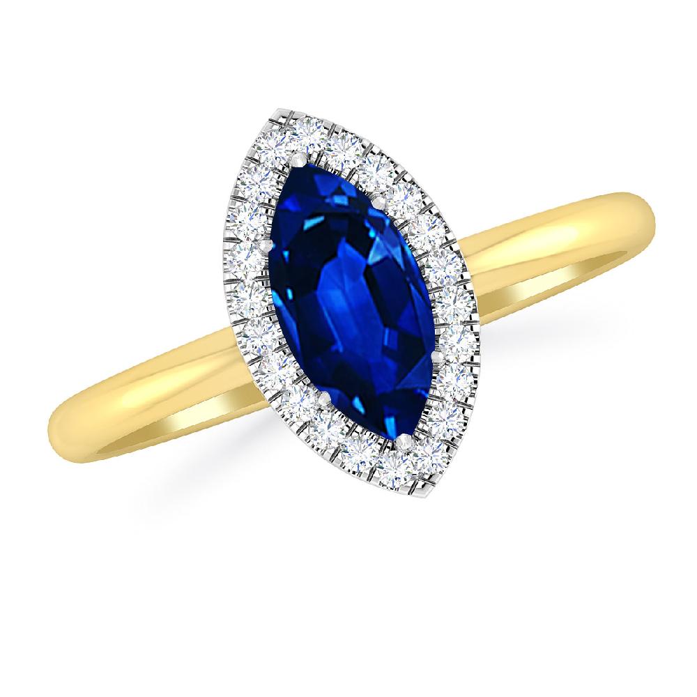 Yellow Gold - Sapphire