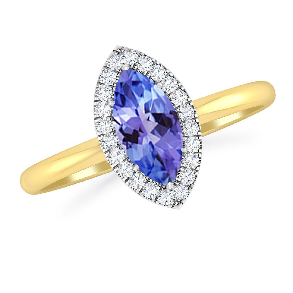 Yellow Gold - Tanzanite