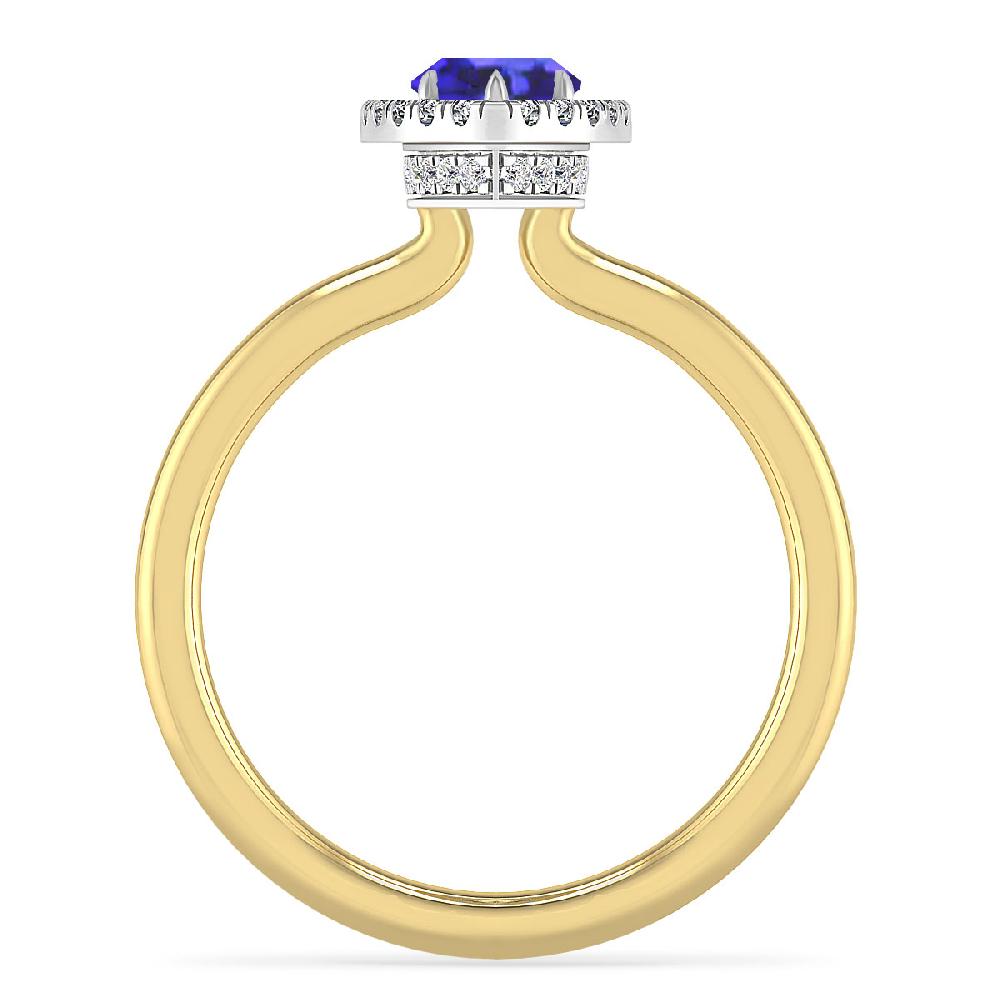 Yellow Gold - Tanzanite