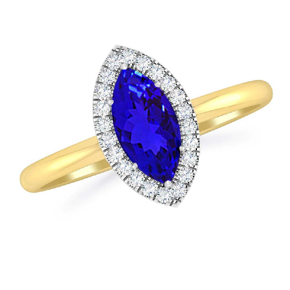 Yellow Gold - Tanzanite