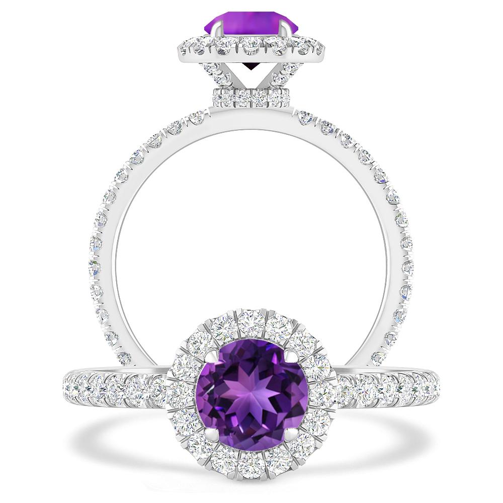 White Gold - Amethyst