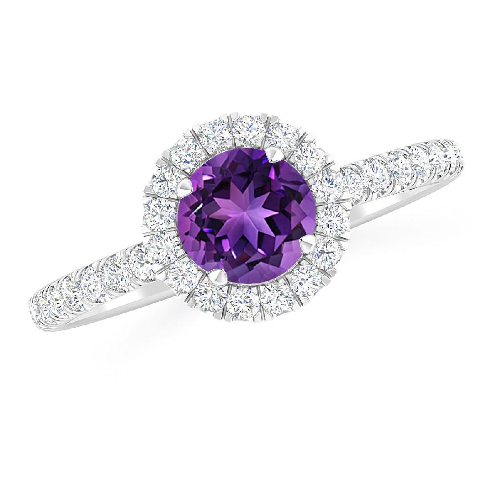 White Gold - Amethyst