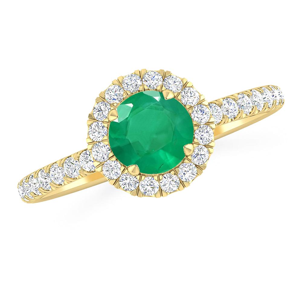 Yellow Gold - Emerald