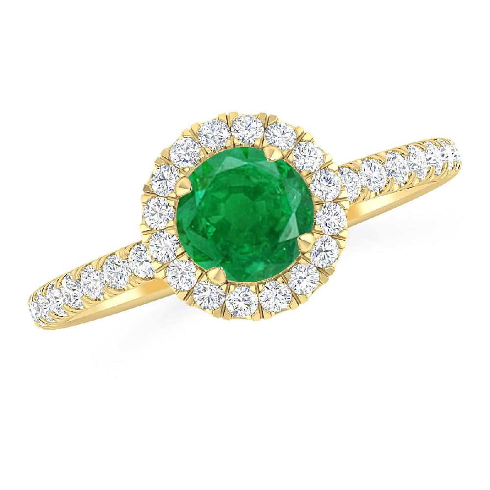 Yellow Gold - Emerald