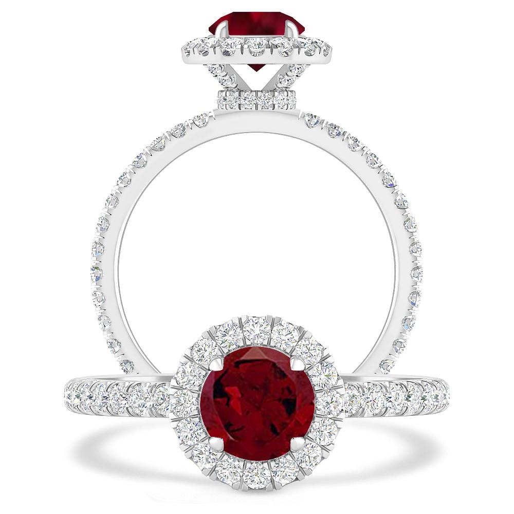 White Gold - Garnet