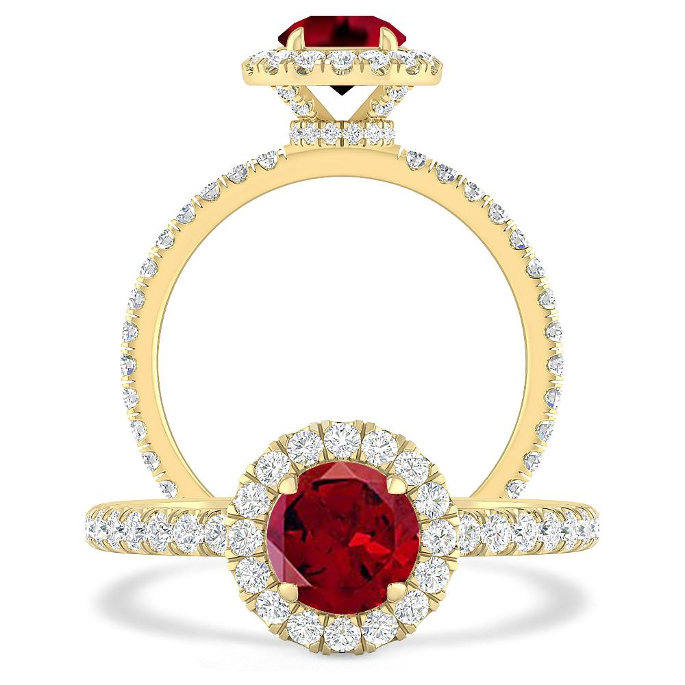 Yellow Gold - Garnet