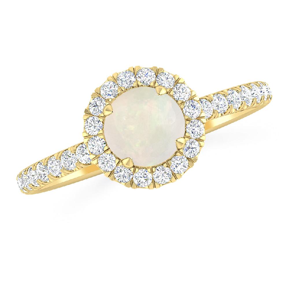 Yellow Gold - Opal