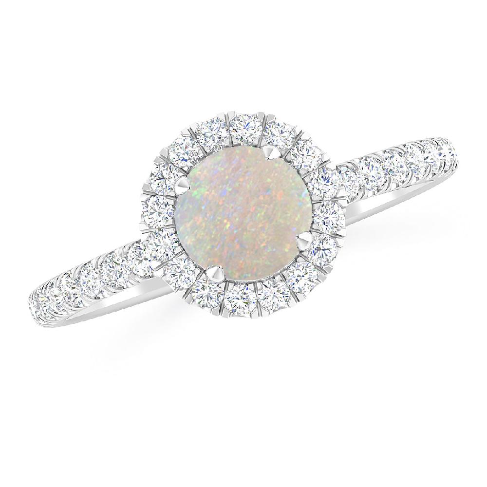 White Gold - Opal