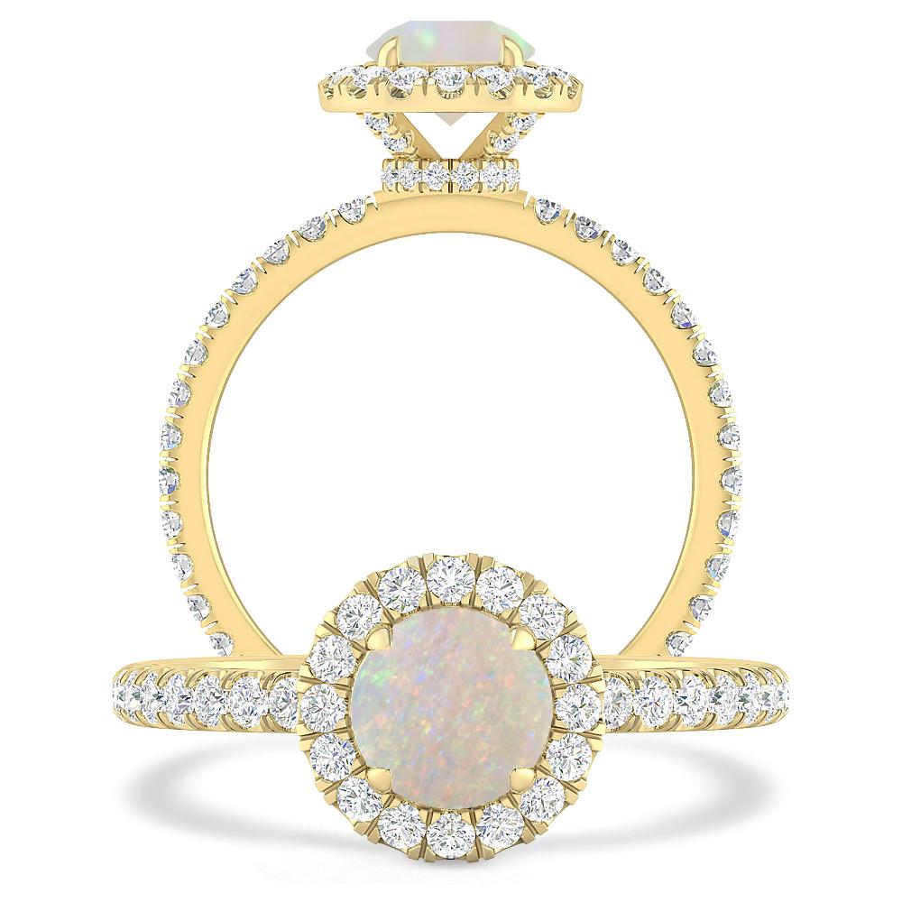 Yellow Gold - Opal