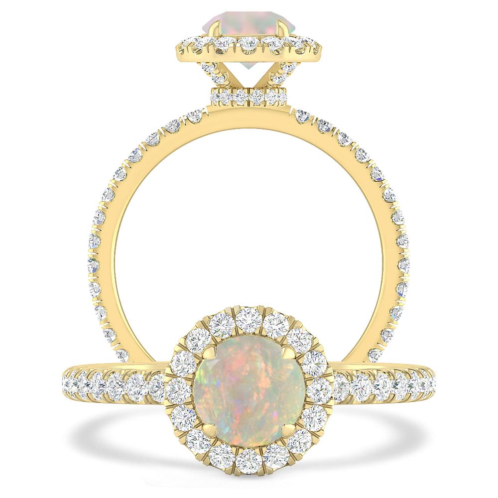 Yellow Gold - Opal