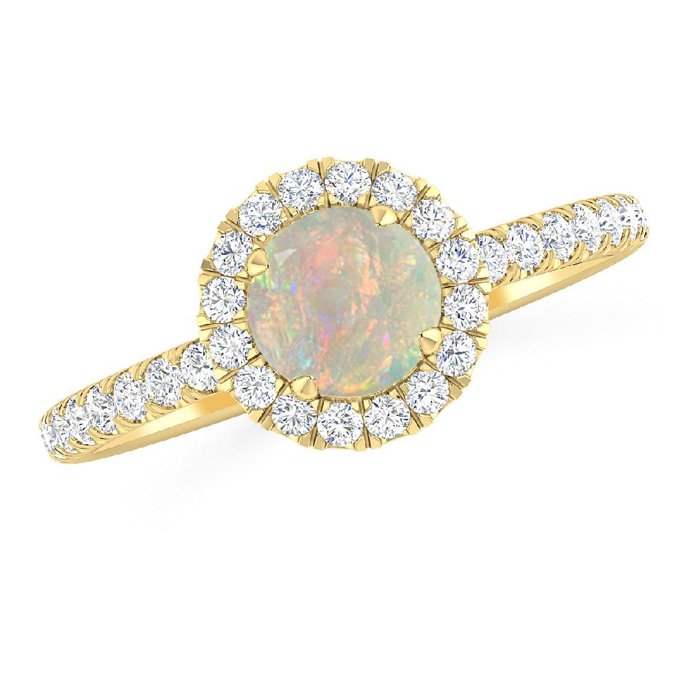 Yellow Gold - Opal