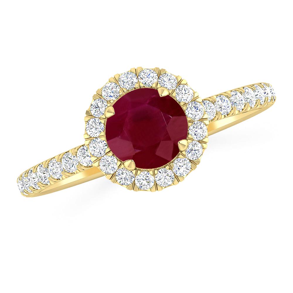 Yellow Gold - Ruby