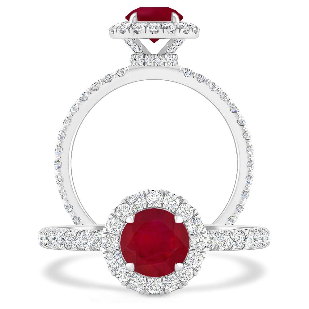 White Gold - Ruby