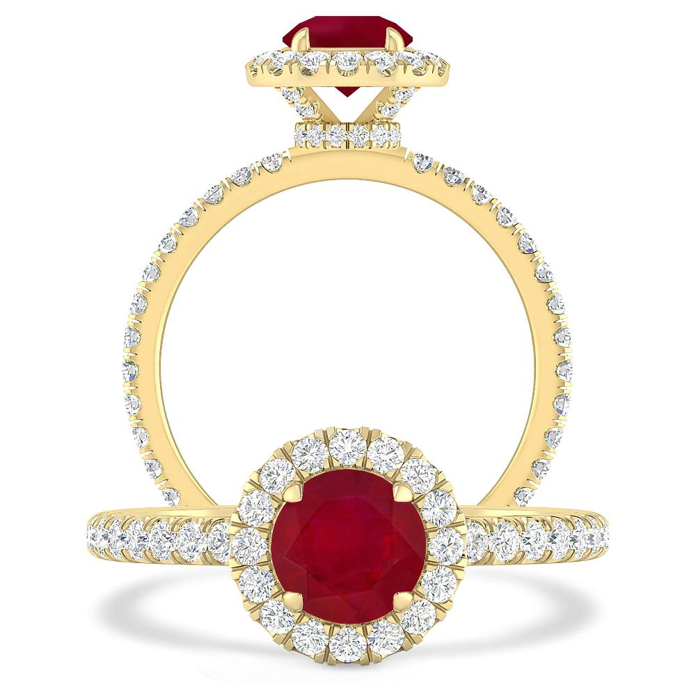 Yellow Gold - Ruby