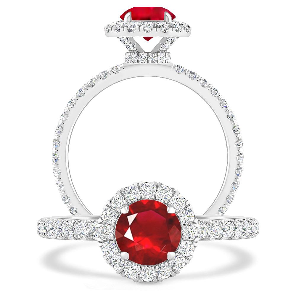 White Gold - Ruby