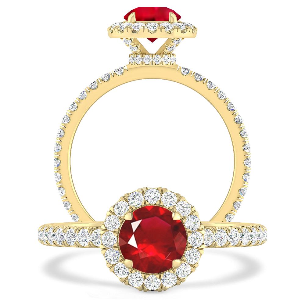 Yellow Gold - Ruby