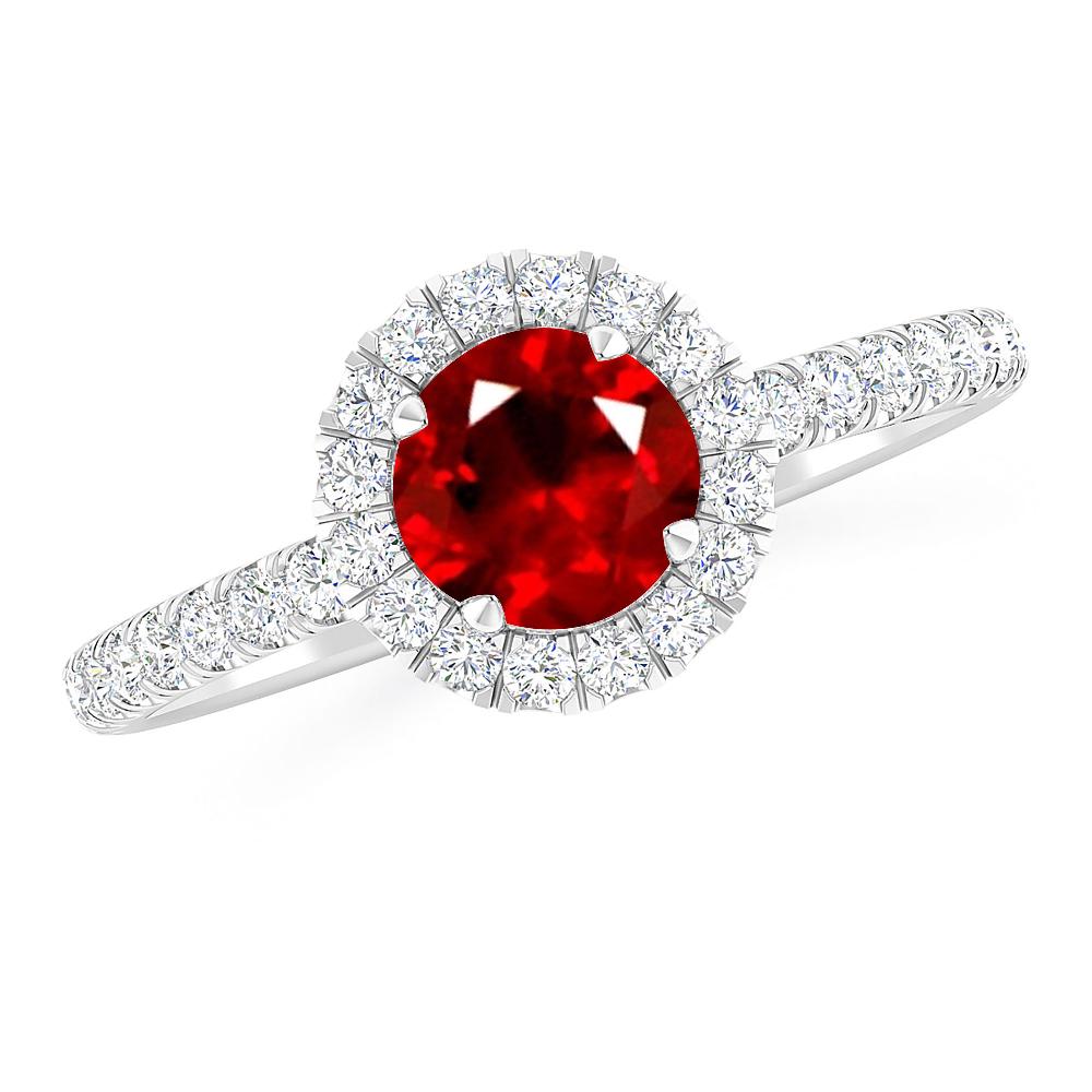 White Gold - Ruby