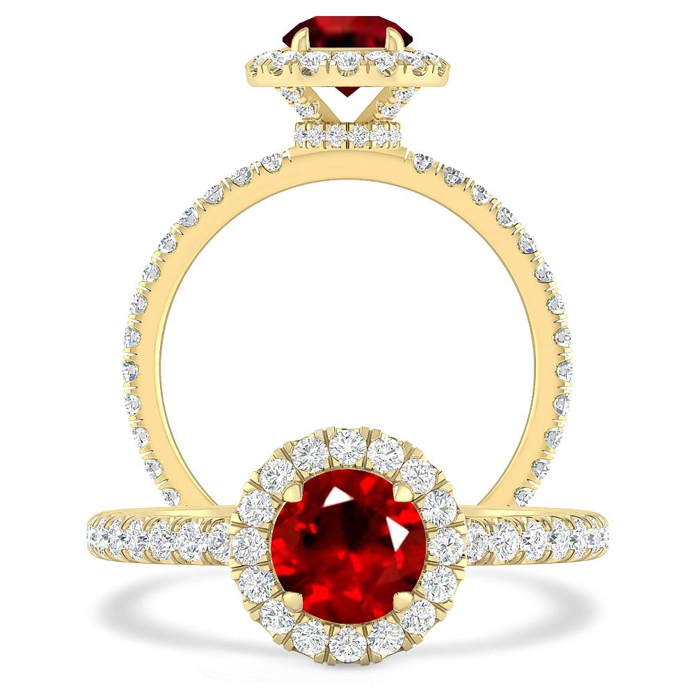 Yellow Gold - Ruby