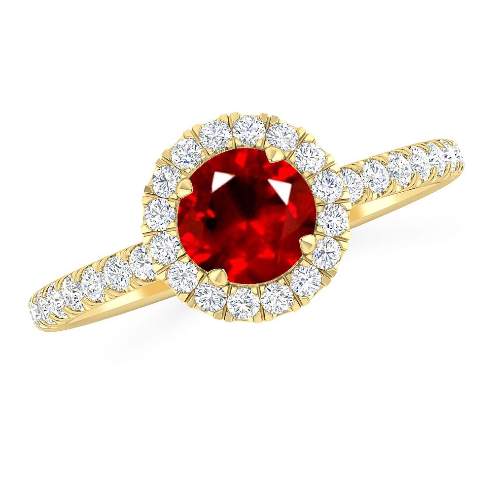 Yellow Gold - Ruby